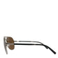 Sleek Silver Metal Sunglasses for Men