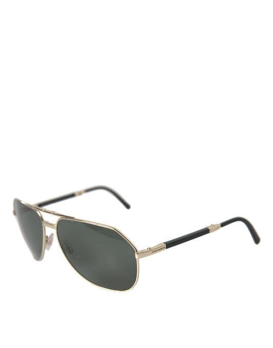 Elegant Gold Full Rim Men's Sunglasses