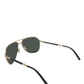 Elegant Gold Full Rim Men's Sunglasses