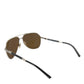 Elegant Silver Full Rim Men's Sunglasses