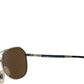 Elegant Silver Full Rim Men's Sunglasses
