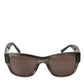 Elegant UV Protection Brown Sunglasses