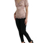 Elegant Floral Lace Silk Blouse