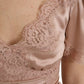 Elegant Floral Lace Silk Blouse