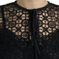 Elegant Floral Lace Blouse Top