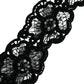 Elegant Off-White Lace-Trim Silk Blouse