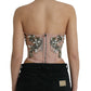 Pink Sleeveless Bustier Corset Top