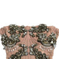 Pink Sleeveless Bustier Corset Top