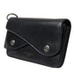 Sleek Black Leather Shoulder Bag