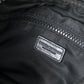 Sleek Black Canvas Belt Bag