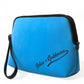 Elegant Blue Hand Pouch with Strap