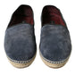 Navy Luxury Suede Espadrilles