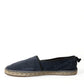Navy Luxury Suede Espadrilles