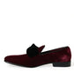 Burgundy Velvet Loafers - Elegance with a Twist