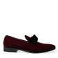 Burgundy Velvet Loafers - Elegance with a Twist