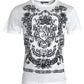 Elegant White Cotton Crew Neck Tee