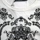 Elegant White Cotton Crew Neck Tee