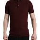 Elegant Maroon Cotton Polo T-Shirt