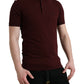 Elegant Maroon Cotton Polo T-Shirt