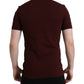 Elegant Maroon Cotton Polo T-Shirt