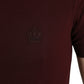 Elegant Maroon Cotton Polo T-Shirt