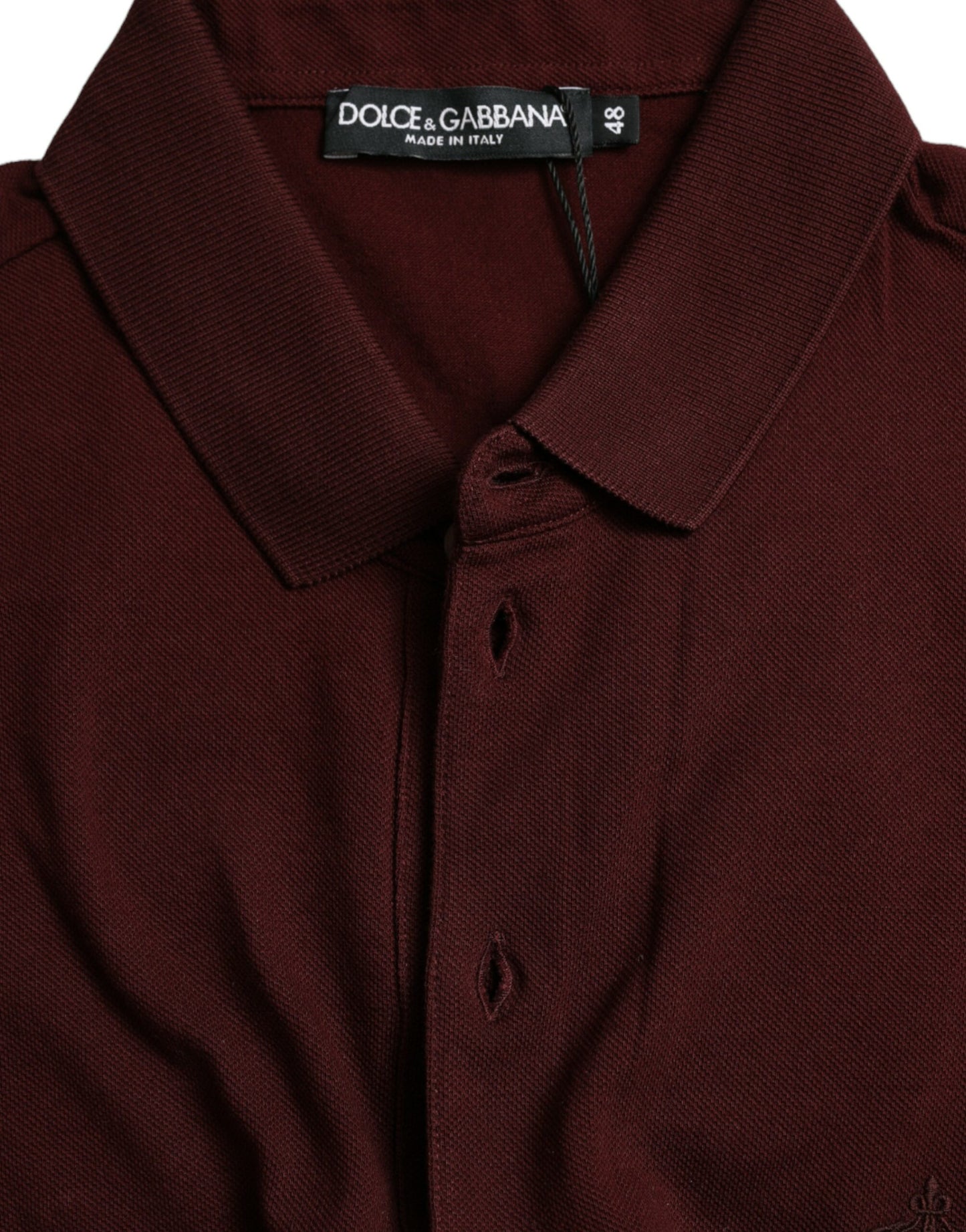 Elegant Maroon Cotton Polo T-Shirt