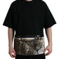 Elegant Leopard Print Crew Neck Tee