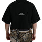 Elegant Leopard Print Crew Neck Tee