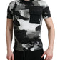 Multicolor Camouflage Crew Neck Tee