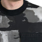 Multicolor Camouflage Crew Neck Tee