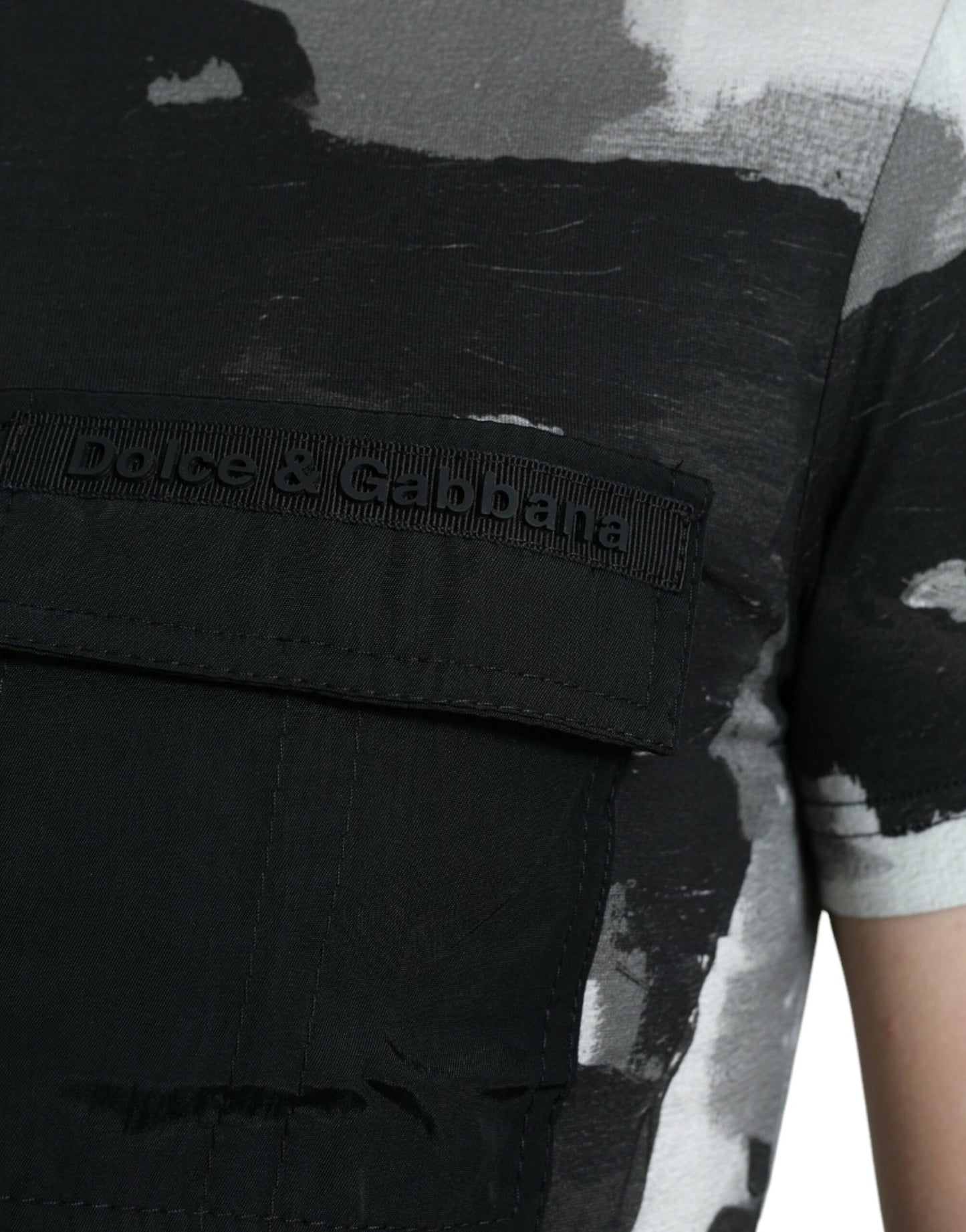 Multicolor Camouflage Crew Neck Tee