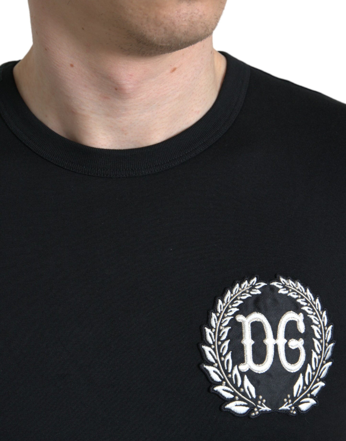 Elegant Embroidered Logo Cotton Tee