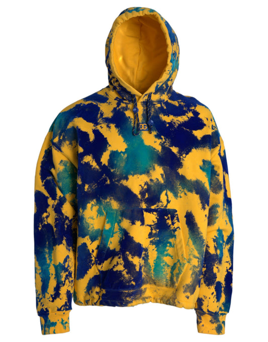 Elegant Multicolor Hooded Pullover Sweater