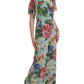 Elegant Floral Silk Crepe Jumpsuit