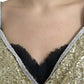 Golden Sequin Evening Dress with Silk Blend Lining
