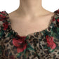 Ethereal Floral & Leopard Print Maxi Gown