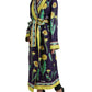 Elegant Silk Floral Bathrobe