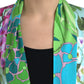Elegant Floral Silk Bathrobe Jacket