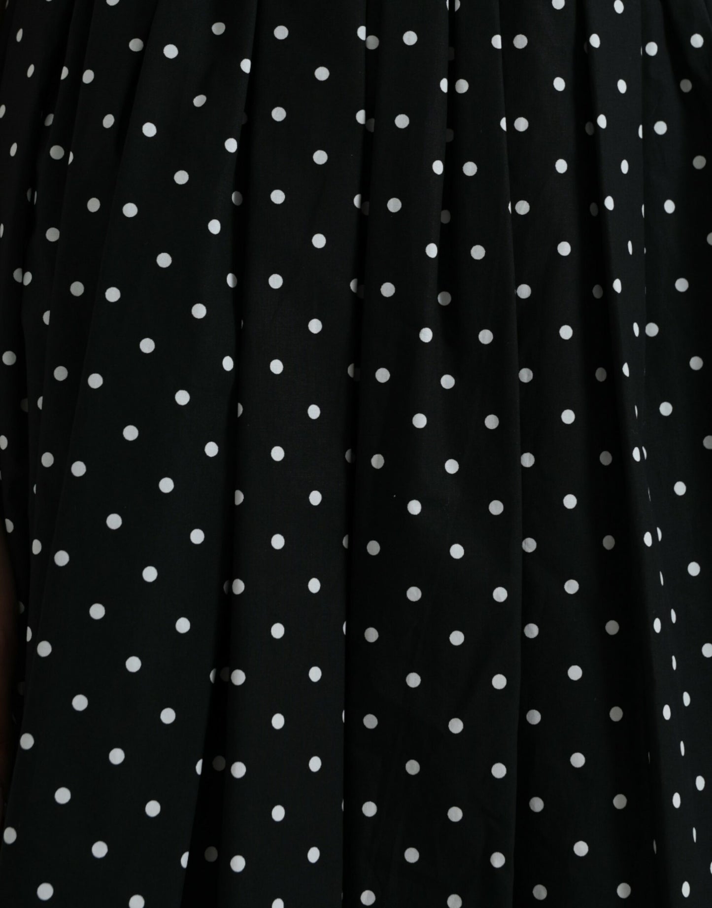 Polka Dot Knee-Length Couture Skirt