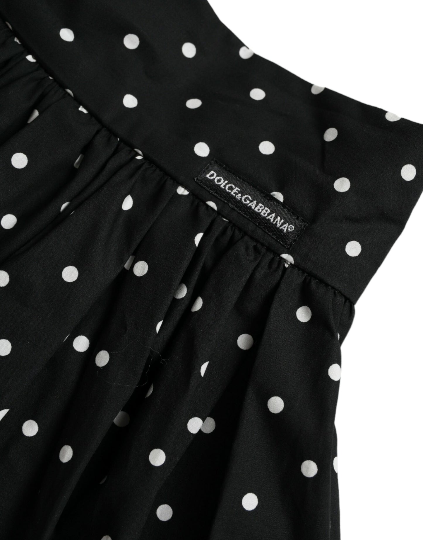Polka Dot Knee-Length Couture Skirt