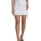 Embroidered High Waist Mini Skirt