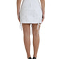 Embroidered High Waist Mini Skirt