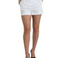 White High Waist Cotton Hot Pants