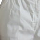 White High Waist Cotton Hot Pants
