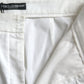 White High Waist Cotton Hot Pants