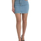 Chic High Waist Denim Mini Skirt