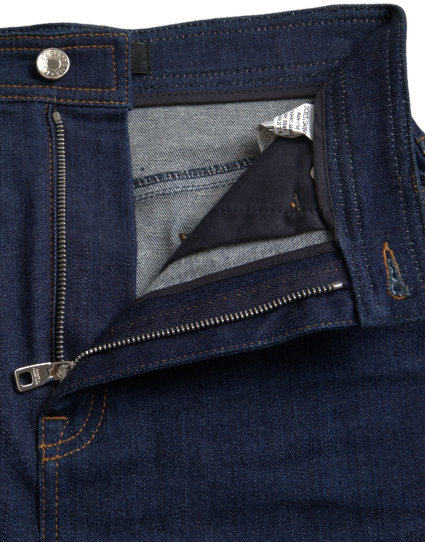 Elegant High-Waist Denim Knee Skirt