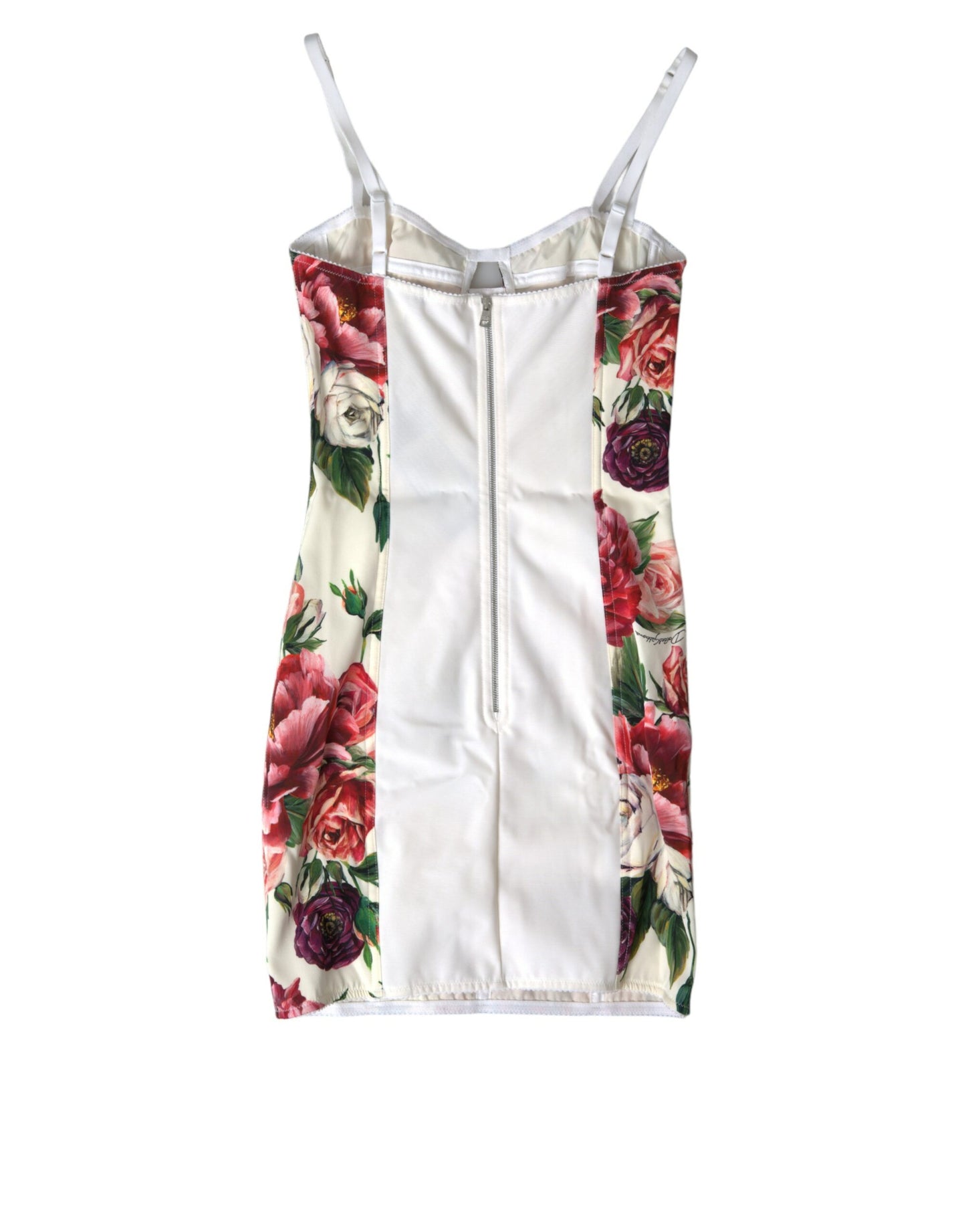 Floral Silk Blend Bustier Bodycon Dress