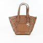 Kimber Small Luggage Leather 2-in-1 Zip Tote Messenger Bag Purse