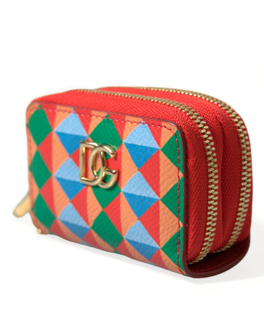 Multicolor Dauphine Leather DG Logo Coin Purse Wallet